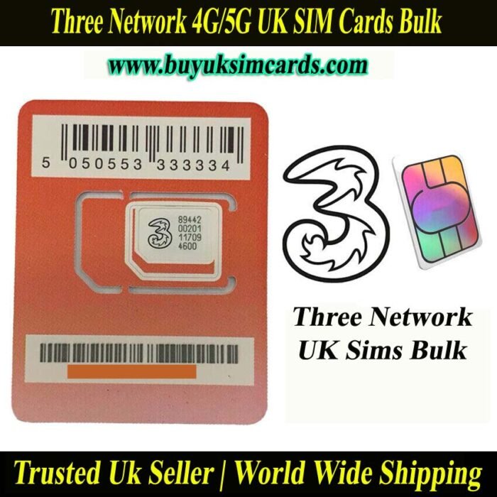 Three Network UK Sims Bulk